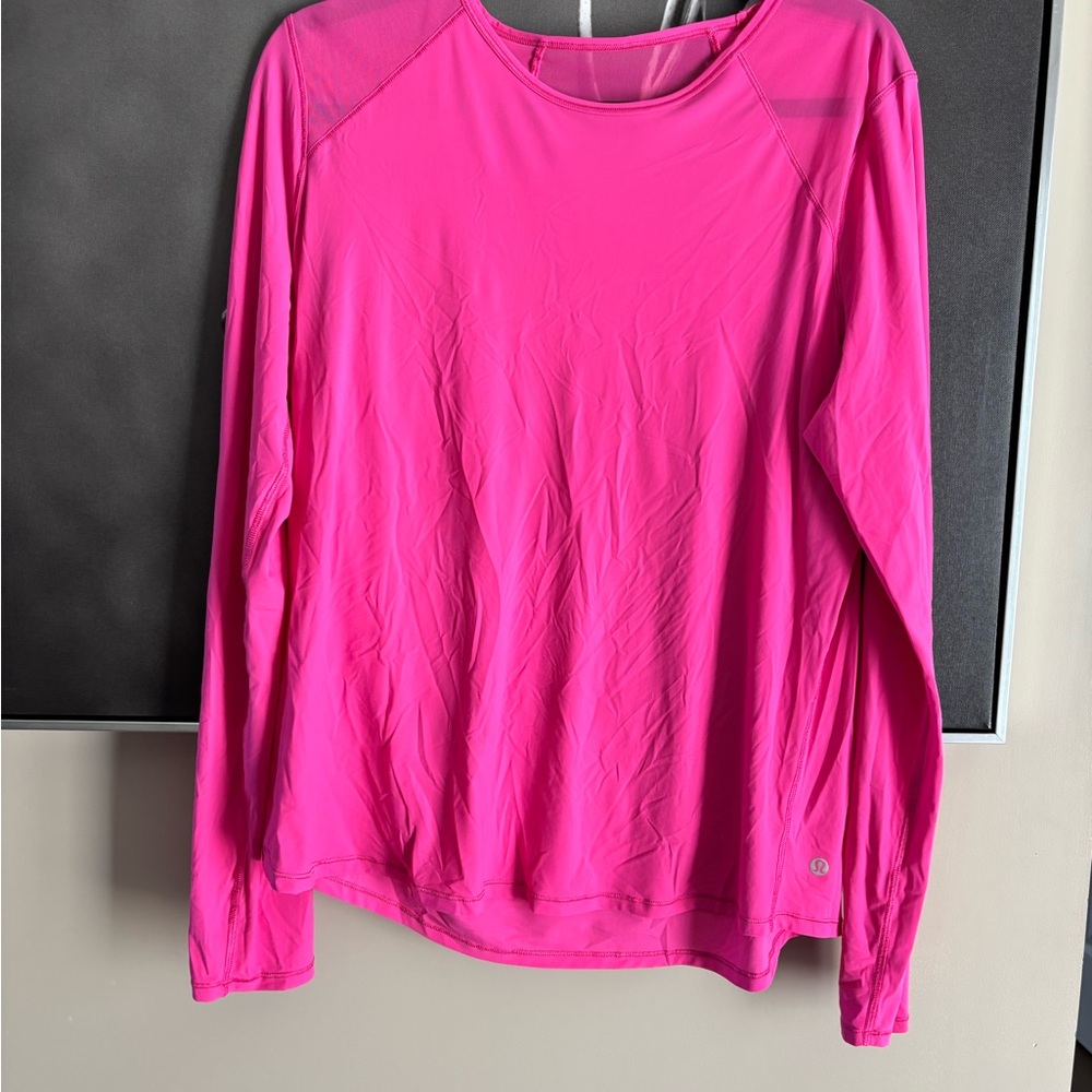 lululemon athletica Pink Long Sleeve Tee